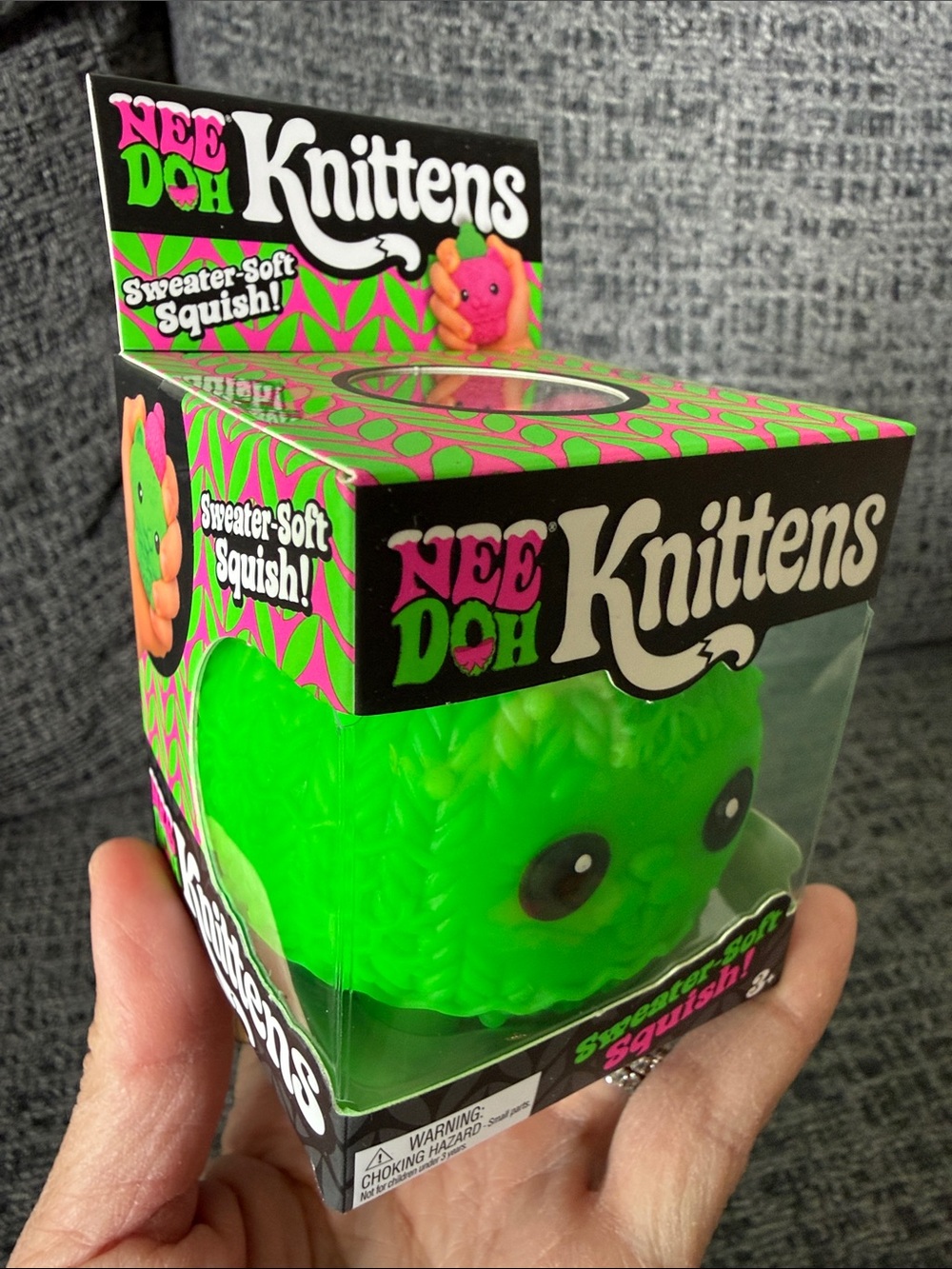 BNIB NeeDoh Knittens, Green